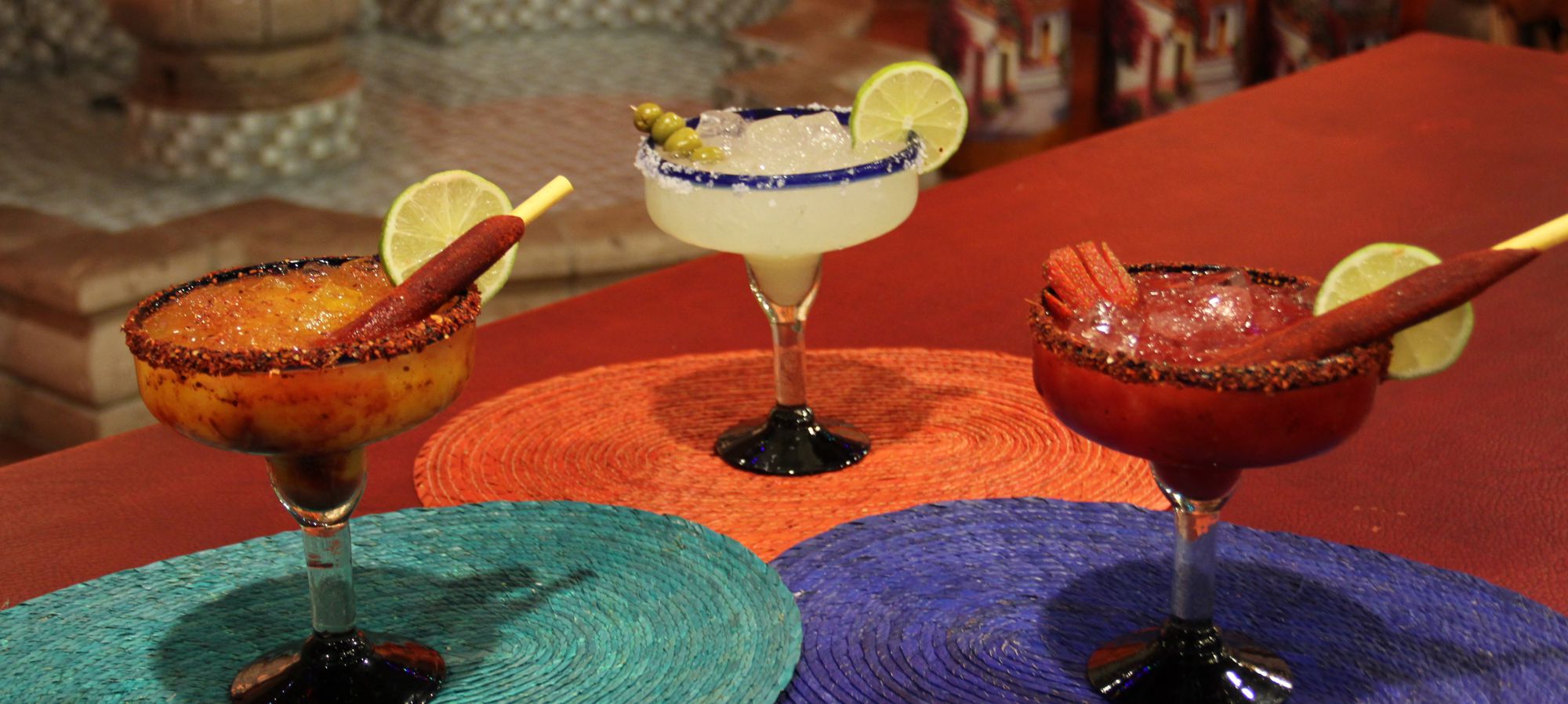 We prepare our margarita's with a special blend of our house tequila and a special mix.