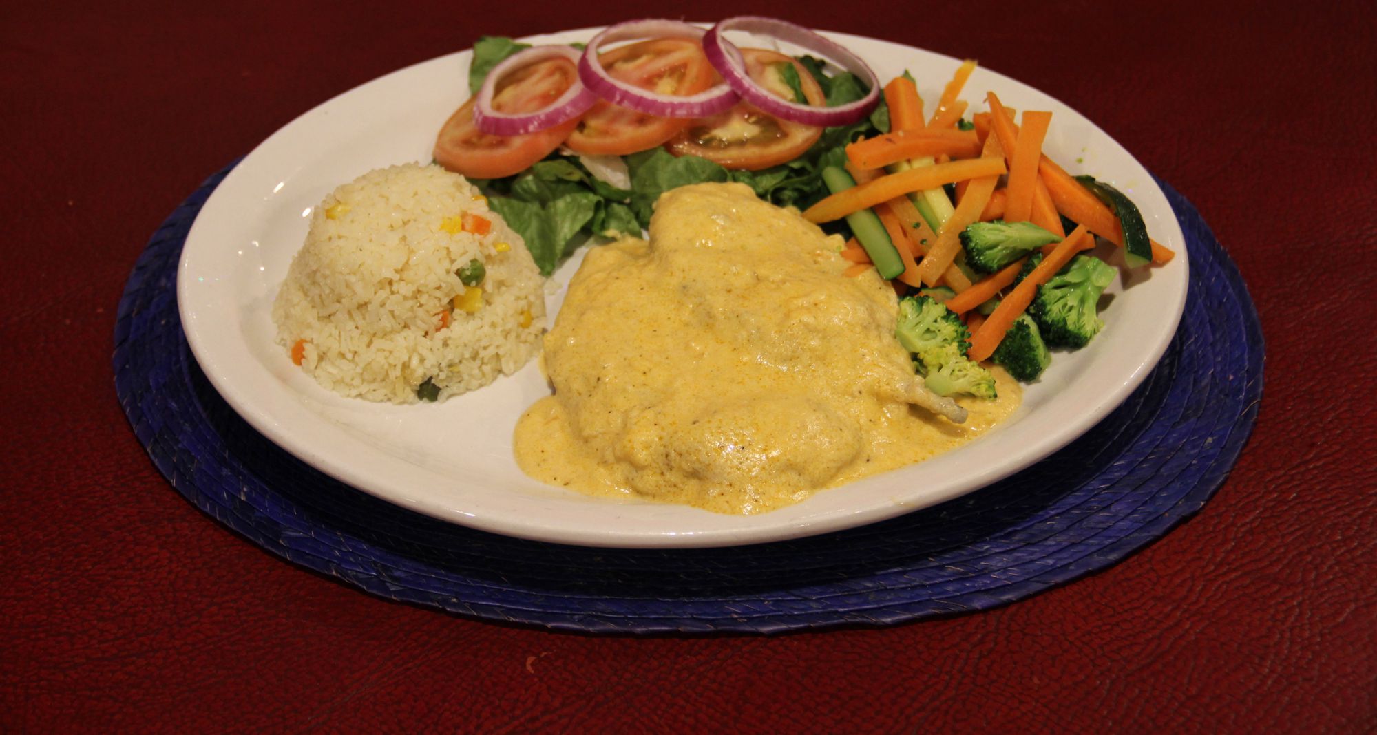 If you're hungry for real authentic mexican food, order our pollo con mole.